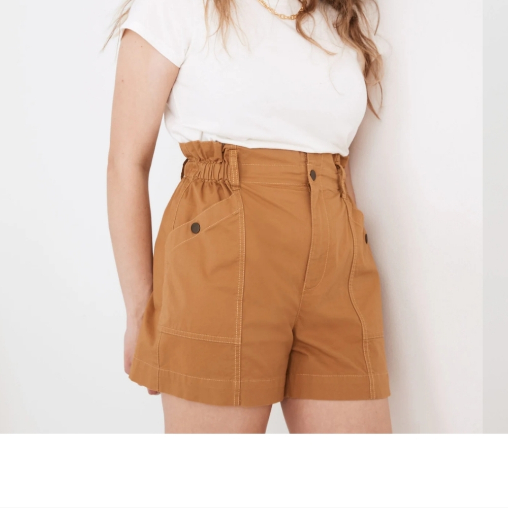 Madewell High-Waisted Brown Shorts